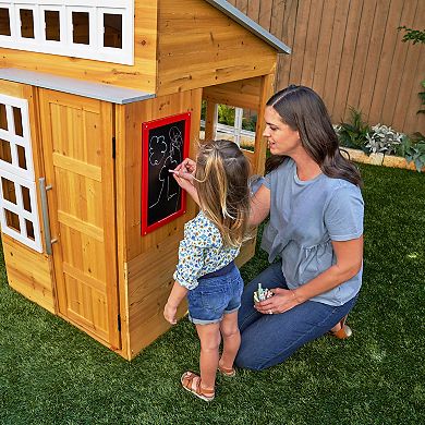 KidKraft Modern Outdoor Wooden Playhouse