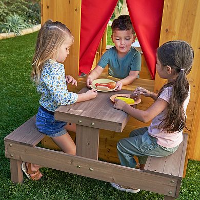 KidKraft Modern Outdoor Wooden Playhouse