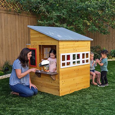 KidKraft Modern Outdoor Wooden Playhouse