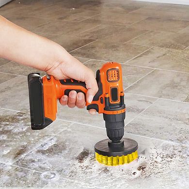 3-Piece Drill Brush Set, Power Scrubber Cleaning Brushes for Car, Carpet, Wall, Tile & Tub