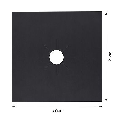 4-Pack Reusable Nonstick Stovetop Burner Protector Liners for Easy Cleaning