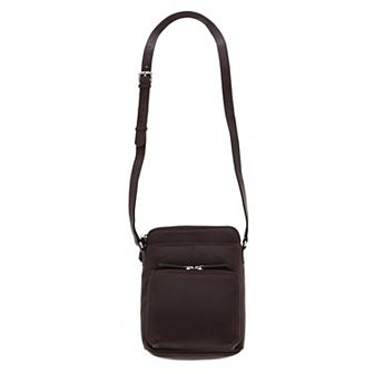 CTM Women's Leather Small Crossbody Oganizer