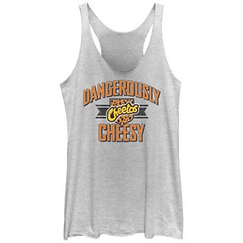 Juniors' Cheetos Dangerously Cheesy Racerback Tank Top