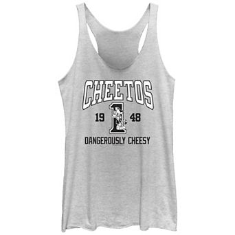 Juniors' Cheetos 1948 Dangerously Cheesy Racerback Tank Top