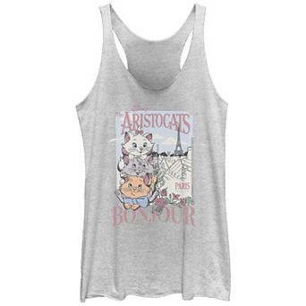 Disney's The Aristocats Bonjour Paris Juniors' Racerback Tank Top