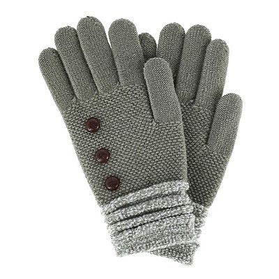 Gants Femme King Louie – Tricot Jacquard, Fermeture Bouton, élégants Et Chauds