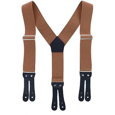 Welch Men's Elastic Button-End Y-Back 2 Inch Work Suspenders