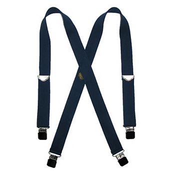Men's Big & Tall Elastic Clip End Double Face Suspenders