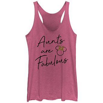 Disney's Mickey Mouse Aunts Are Fabulous Leopard Bow Juniors' Racerback Tank Top