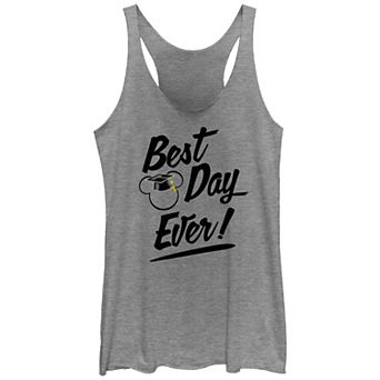 Disney's Mickey Mouse Best Day Ever Juniors' Racerback Tank Top