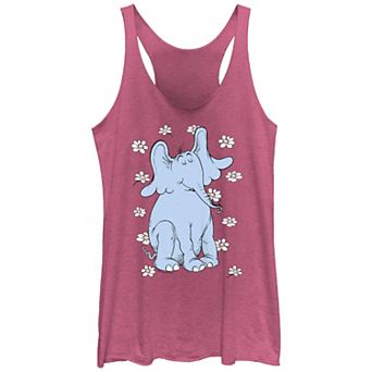 Juniors' Dr. Seuss Horton Hears A Who! Flower Scene Racerback Tank Top