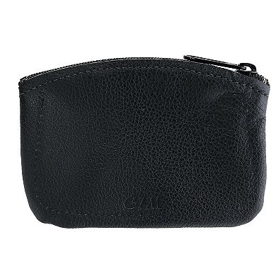 Leather Credit Card Pouch And Coin Holder