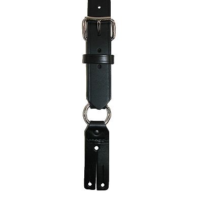 Leather Reflective Button End Fireman Work Suspenders
