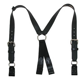 Leather Loop End Fireman Work Suspenders