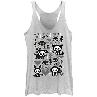 Juniors' Skelanimals Group Poster Racerback Tank Top