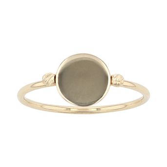 Karat Rush 14k Gold Disc Ring