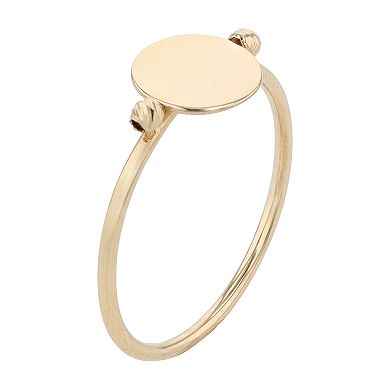 Karat Rush 14k Gold Disc Ring