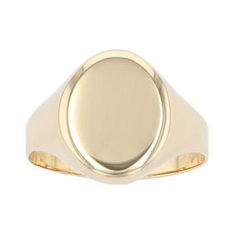 Karat Rush 14k Gold Oval Signet Ring