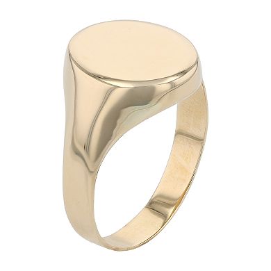 Karat Rush 14k Gold Oval Signet Ring