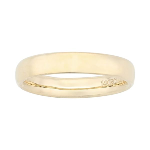 14k Gold 4 mm Wedding Band - 14k Gold (5)