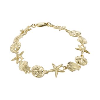 Karat Rush 10k Gold Sea Life Bracelet