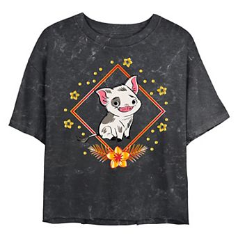Disney's Moana Pua Lunar New Year Juniors' Cropped Graphic Tee