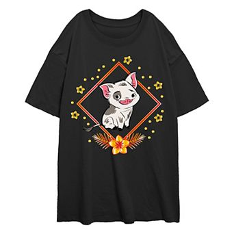 Disney's Moana Pua Lunar New Year Juniors' Oversized Graphic Tee