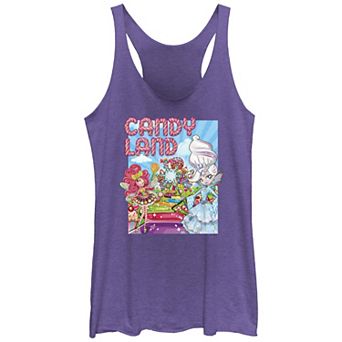 Juniors' Candy Land Welcome Game Racerback Tank Top