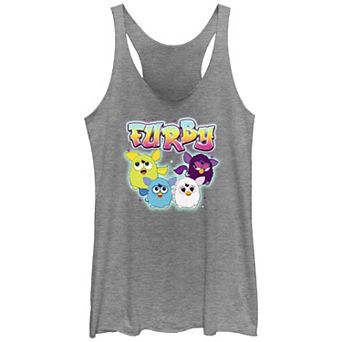 Juniors' Furby Airbrush Group Racerback Tank Top