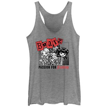Juniors' Bratz Passion For Fashion Poster Racerback Tank Top