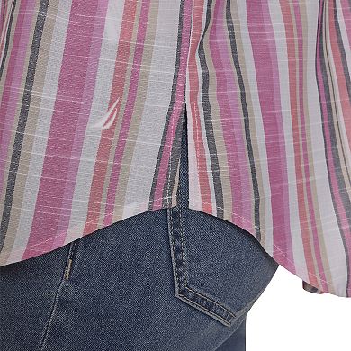 Women's Nautica Solid Sleeveless Button Down Tunic