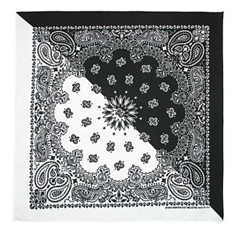 Split Paisley Print Bandana (pack Of 5)