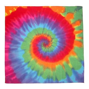 Rainbow Tie Dye Bandana (pack Of 6)