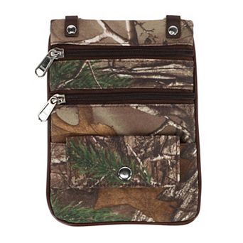 CTM Men's Realtree Camo Crossbody Bag