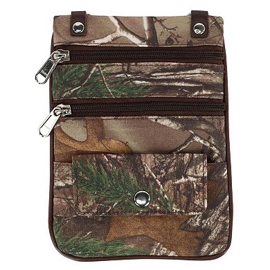 CTM Men's Realtree Camo Crossbody Bag