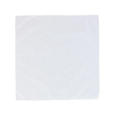 CTM All Cotton 15x15 inch Solid White Cotton Handkerchief (12 Pack)