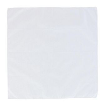 All Cotton 15x15 Inch Solid White Cotton Handkerchief (6 Pack)