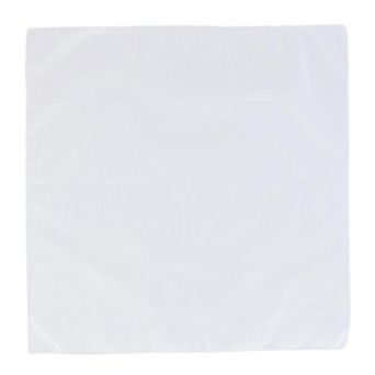All Cotton 15x15 Inch Solid White Cotton Handkerchief (6 Pack)