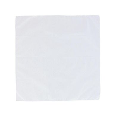 All Cotton 15x15 Inch Solid White Cotton Handkerchief (6 Pack)