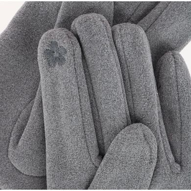 CTM Women's Knit Cuff Touchscreen Compatible Winter Gloves