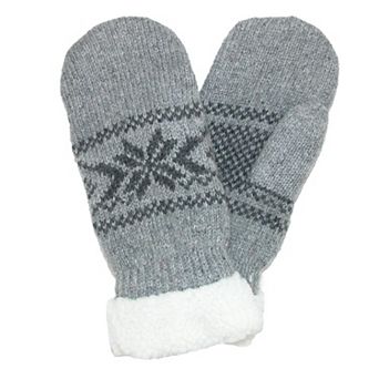 Grand Sierra Women's Ragg Wool Snowflake Mitten