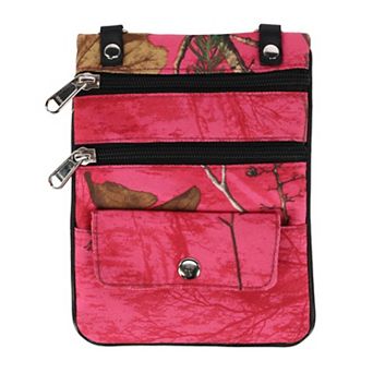 CTM Women's Realtree Camo Cross Body Bag