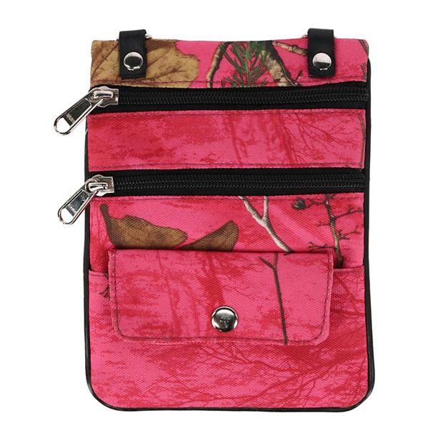 CTM Women s Realtree Camo Cross Body Bag Camo Pink
