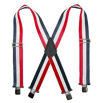 Men's 2 Inch Wide Non-elasticized Construction Clip-end Suspenders