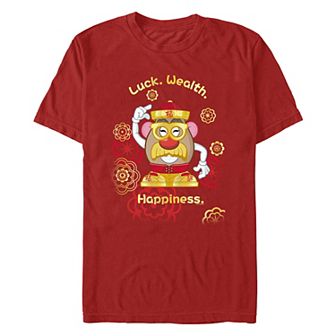 Men's Mr. Potato Head Luck Wealth Happiness Graphic Tee