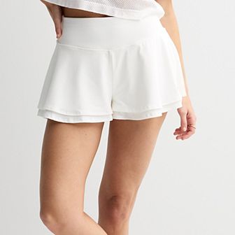 Juniors' Limited Too Cross Waistband Flutter Shorts