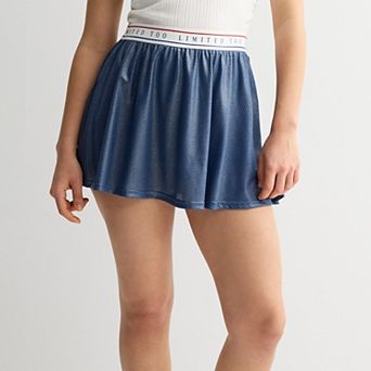 Juniors' Limited Too Foil Mesh Skirt