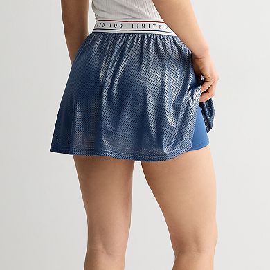Juniors' Limited Too Foil Mesh Skirt