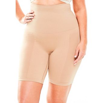 Secret Solutions Women's Plus Size Tummy And Thigh Medium-Control Instant Shaper