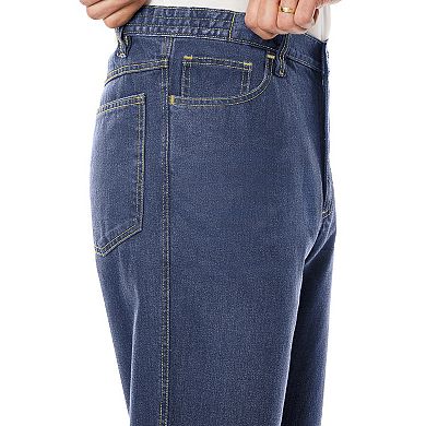 Liberty Blues by KingSize Men's Big & Tall Lightweight Comfort Side-Elastic 5-Pocket Jeans